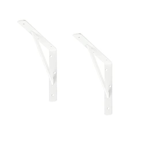 siwitec Regalhalterung 400 X 250 x 30 mm, weiß, 2er-Set, Traglast 150kg, Regalträger, Stegkonsole von siwitec