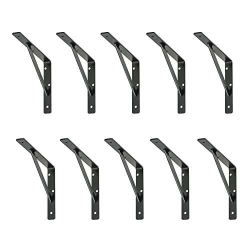 siwitec Regalhalterung 500 X 330 x 30 mm, schwarz, 10er-Set, Traglast 150 kg, Regalträger, Stegkonsole siwitec Regalhalterung 500 X 330 x 30 mm, schwarz, 10er-Set, Traglast 150 kg, Regalträger, Stegkonsole von siwitec