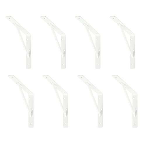 siwitec Regalhalterung 500 X 330 x 30 mm, weiß, 8er-Set, Traglast 150kg, Regalträger, Stegkonsole von siwitec