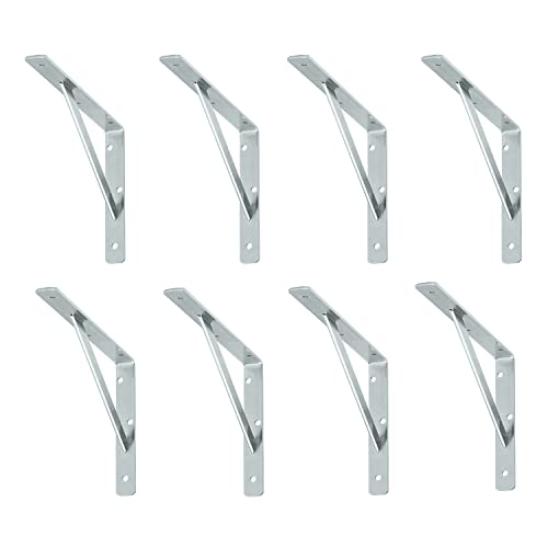 siwitec Regalhalterung 550 x 360 x 30 mm, verzinkt, 8er-Set, 150kg Traglast, Regalträger, Stegkonsole siwitec Regalhalterung 550 x 360 x 30 mm, verzinkt, 8er-Set, 150kg Traglast, Regalträger, Stegkonsole von siwitec