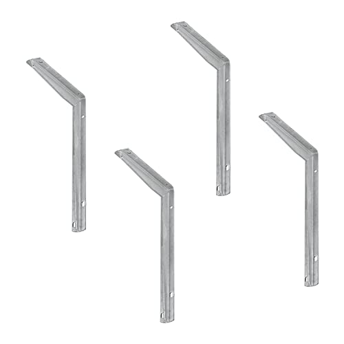 siwitec T-Profil-Konsole 300 x 400 x 40 mm aus feuerverzinktem Stahl im 4er-Set, Regalwinkel, Schwerlastkonsole mit 400 kg Traglast von siwitec