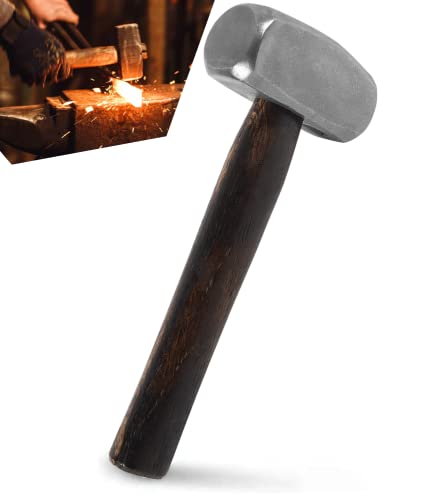 Blacksmith Schmiedehammer, handgefertigt, 1,4 kg, für Transport, Messer, Schmiedewerkzeug von sixcow