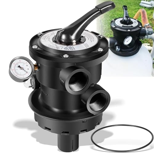 sixcow Ersatz für Hayward SP0714T VariFlo XL Top Mount Multiport Ventil Teil für oberirdische Pro- oder VL Serie Sandfilter, 3,8 cm Sanitär, 7-Positionen-Regelventil sixcow Ersatz für Hayward SP0714T VariFlo XL Top Mount Multiport Ventil Teil für oberirdische Pro- oder VL Serie Sandfilter, 3,8 cm Sanitär, 7-Positionen-Regelventil von sixcow