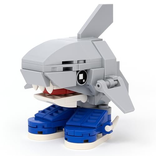 sizzlepop Tralalero Tralala 3D Bausteinfigur – Lustige Sammlerfigur für Meme-Fans, für Kinder und Erwachsene, kreative Geschenkidee, Italian Brainrot Stil von sizzlepop