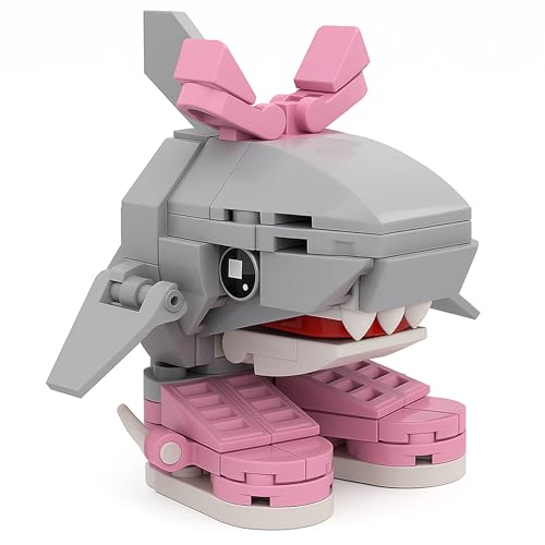 sizzlepop Tralalero Tralala 3D Bausteinfigur – Lustige Sammlerfigur für Meme-Fans, für Kinder und Erwachsene, kreative Geschenkidee, Italian Brainrot Stil von sizzlepop