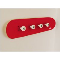Geschenk Von Skate Zu Schmücken Das Schlafzimmer Für Kinder Skateboarder Mit Skateboard Themen Möbel - Garderobenleiste Rot von skatehome