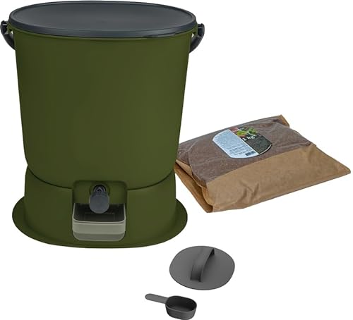 Bokashi Essential Komposter 15,3 l + 1 kg Brain + Olivenbasis von skaza Exceeding Expectations.