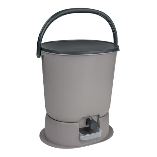 Skaza Bokashi Essential Biomülleimer Küche (15,3 Liter) + Base – Komposteimer Küche und Garten aus recyceltem Kunststoff – Starter Set + incl. 1 kg Fermentation Starter (Hellgrau) von skaza Exceeding Expectations.