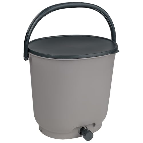 Skaza Bokashi Essential Biomülleimer Küche (15,3 Liter) – Komposteimer Küche und Garten aus recyceltem Kunststoff – Starter-Set + incl. 1 kg Fermentation Starter (Hellgrau) von skaza Exceeding Expectations.