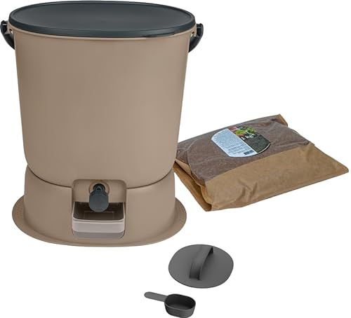 Skaza Bokashi Essential Komposter 15,3 l + 1 kg Brain + Capuccino Base von skaza Exceeding Expectations.