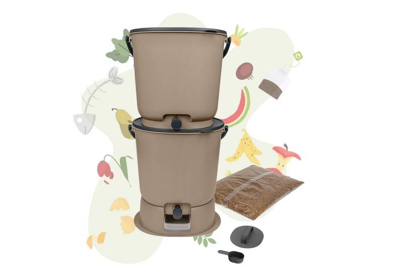 skaza Exceeding Expectations Komposter Bokashi Starter Set mit 2 Eimern und Ferment, 15,3 l skaza Exceeding Expectations Komposter Bokashi Starter Set mit 2 Eimern und Ferment, 15,3 l von skaza Exceeding Expectations