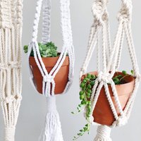 Makramee Pflanzenhänger/Moderner Natürlich Pflanzenhalter Home Dekor Boho Style von skcdecorativearts
