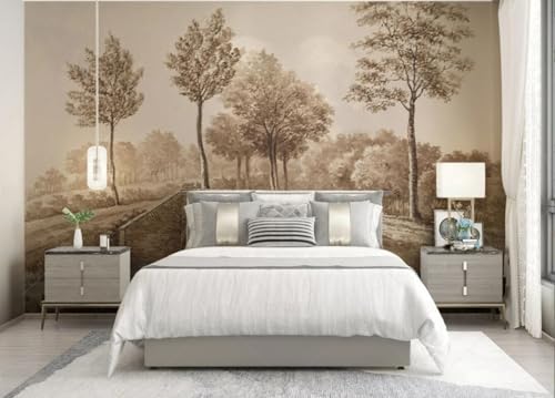 skdhlifpj Fototapete 3d Effekt Tropischer Dschungel 300cmx210cm Wandbild xxl Schlafzimmer wohnzimmer Retro-Idylle Natur Wandbelag Wanddeko von skdhlifpj