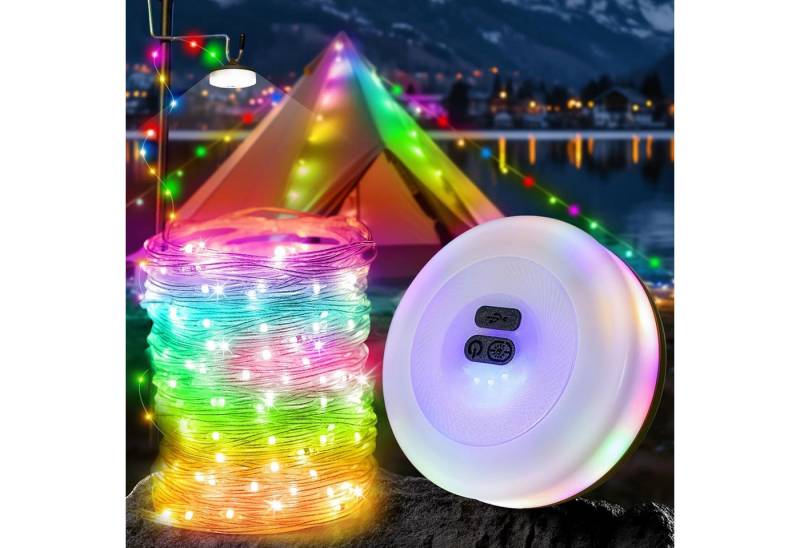 skelo LED-Lichterkette Camping lichterkette aufrollbar 10m, lichterkette außen 3 in 1, 1-flammig, 1800mAH 30S Roll-up tragbares USB-Ladegerät mit 6 Leuchtmodi skelo LED-Lichterkette Camping lichterkette aufrollbar 10m, lichterkette außen 3 in 1, 1-flammig, 1800mAH 30S Roll-up tragbares USB-Ladegerät mit 6 Leuchtmodi von skelo