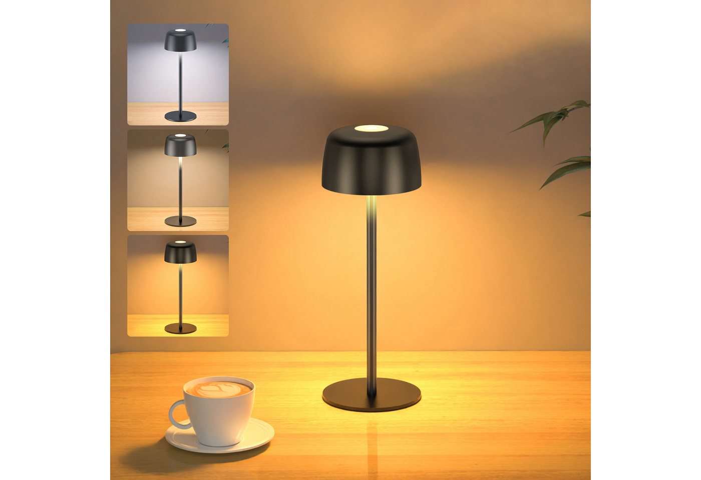 skelo LED Tischleuchte LED Tischlampe Kabellos Akku Aufladbar, 3 Farbtemperatur, 3000mAh, touch lampe, Höhenverstellbare LED-Schreibtischlampe mit drei Farbtemperaturen, 6500K Weißlicht, 4000K Neutrallicht, 3000K Warmlicht, Höhenverstellbar (24,5/14,5 cm), Tragbar, Dimmbar skelo LED Tischleuchte LED Tischlampe Kabellos Akku Aufladbar, 3 Farbtemperatur, 3000mAh, touch lampe, Höhenverstellbare LED-Schreibtischlampe mit drei Farbtemperaturen, 6500K Weißlicht, 4000K Neutrallicht, 3000K Warmlicht, Höhenverstellbar (24,5/14,5 cm), Tragbar, Dimmbar von skelo