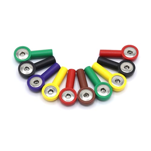 Skmeditec 10PCS EKG/ECG Banana Snap Adapter für Elektrode Multicoloured von skmeditec
