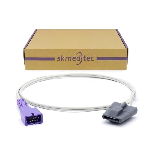 Skmeditec Kompatibel mit Nellcor Oximax FLEXMAX-P SpO2-Sensor, Sonde, 3,2 Fuß lange Kinder-Hülsensonde mit 9-poligem Anschluss, Ersatz für DS-100A von skmeditec