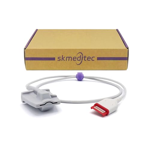 skmeditec 9,8 Fuß SpO2-Sensor, kompatibel mit Masimo Rad-97, wiederverwendbare Fingermanschette für Erwachsene skmeditec 9,8 Fuß SpO2-Sensor, kompatibel mit Masimo Rad-97, wiederverwendbare Fingermanschette für Erwachsene von skmeditec