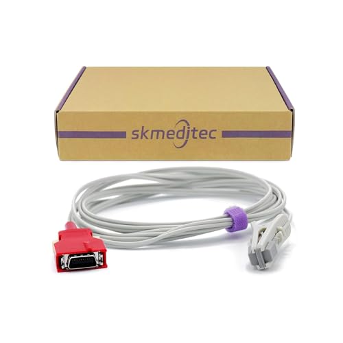 skmeditec Compatible with Masimo SpO2 Sensor for Adult, 9.8 FT Adult Er Clip Probe with 20 Pins Red Connector skmeditec Compatible with Masimo SpO2 Sensor for Adult, 9.8 FT Adult Er Clip Probe with 20 Pins Red Connector von skmeditec