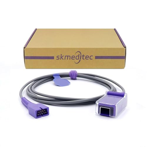 skmeditec Wiederverwendbare SpO2-Sensor-Verlängerungssonde Kompatibel mit Nellcor, Ersatz für DEC-8 von skmeditec