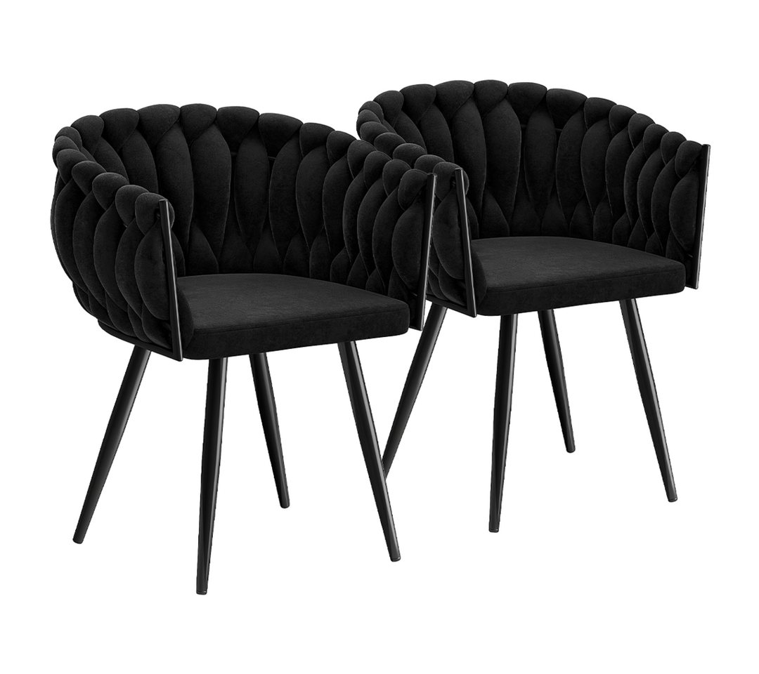 skølm Esszimmerstuhl Sudri gepolstert (2er Set, schwarz), Armlehnenstühle, verfügbar als 4er/6er Set von skølm