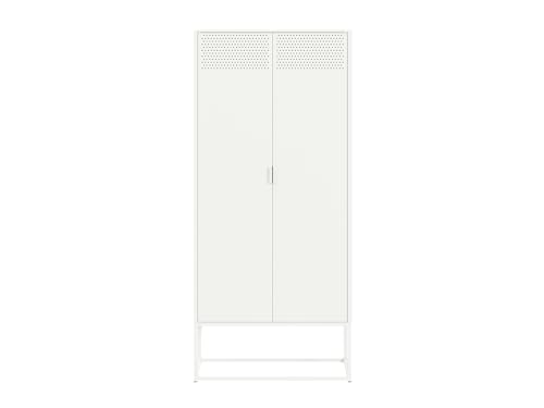 skølm Izar Metallkommode – Wohnzimmerschrank mit Doppeltüren in Weiß – Metallschrank mit 4 Fächern – Sideboard für Wohnzimmer – Mehrzweckschrank 180x80x40 cm skølm Izar Metallkommode – Wohnzimmerschrank mit Doppeltüren in Weiß – Metallschrank mit 4 Fächern – Sideboard für Wohnzimmer – Mehrzweckschrank 180x80x40 cm von skølm