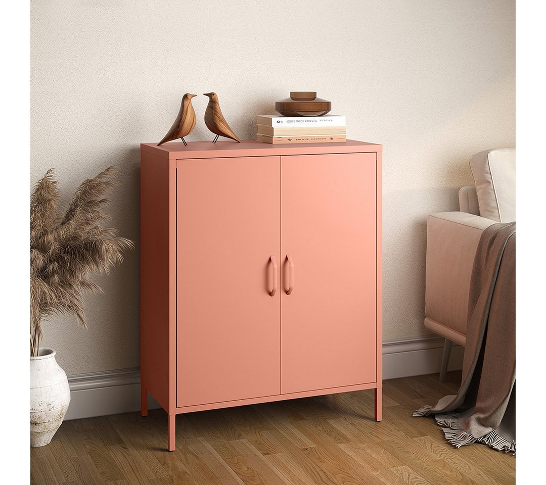 skølm Kommode Mizar, terrakotta, 100x38x80 cm, mit 3 Fächern von skølm