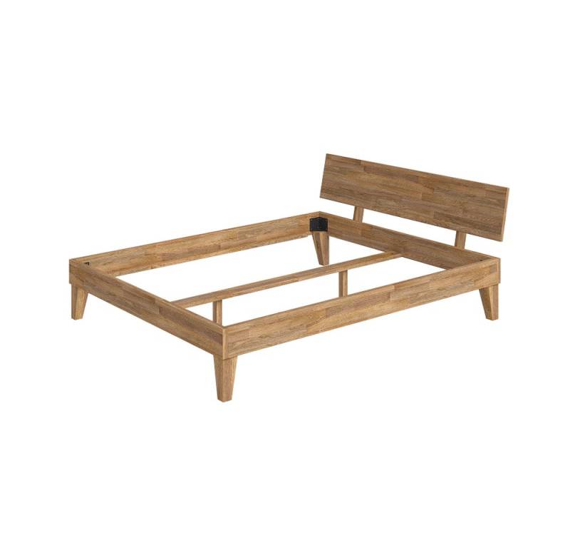 skølm Massivholzbett Asgard aus Eiche (geölt), Holzbett verfügbar in 120/140/160/180 x 200 cm von skølm