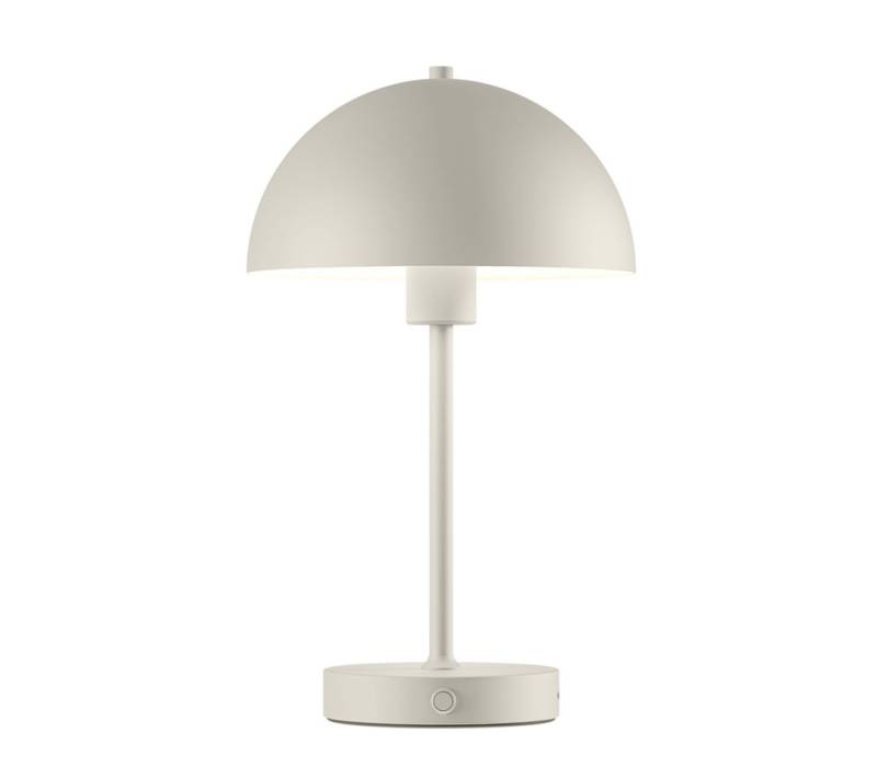 skølm Tischleuchte Aeriala mit Akku, Beige, warmweißes Licht, Nachttischlampe dimmbar, LED Tischleuchte aufladbar, Pilzform von skølm