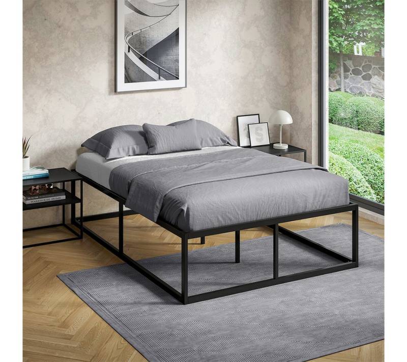 skølm Bettgestell Bragi, 140x200 cm, aus Metall, auch verfügbar in 180x200 von skølm
