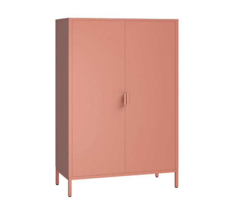 skølm Kommode Ituri aus Metall (Terrakotta), Kommode mit 3 Fächern, höhenverstellbare Füße von skølm
