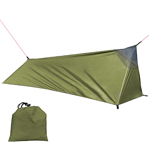 skrskr Rucksack Zelt Outdoor Camping Schlafsack Zelt Leichtes Einzelzelt mit Moskitonetz von skrskr