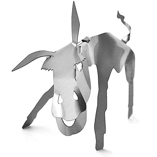 Designmanufaktur Edelstahl Skulptur - Esel - Pop-up 3D Figur - Tier Skulptur zum selber basteln | Wohnzimmer Deko Wohnzimmer Figuren Deko Wohnzimmer modern Wohnzimmer Deko modern Designmanufaktur Edelstahl Skulptur - Esel - Pop-up 3D Figur - Tier Skulptur zum selber basteln | Wohnzimmer Deko Wohnzimmer Figuren Deko Wohnzimmer modern Wohnzimmer Deko modern von skulpo