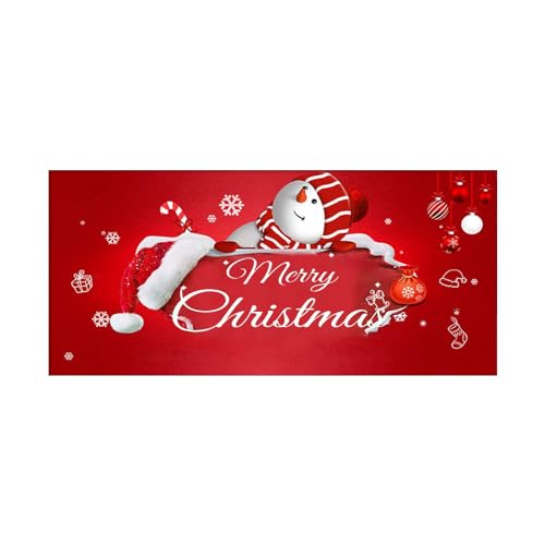 Weihnachts-Garagentor-Dekoration, Weihnachts-Garagentor-Banner, Wandbild, 2,1 x 4,6 m, großes Schild „Frohe Weihnachten“ für die Weihnachtsfeiertagsparty Besondere Veranstaltung Kleider (B, One Size) von skyrabbiter
