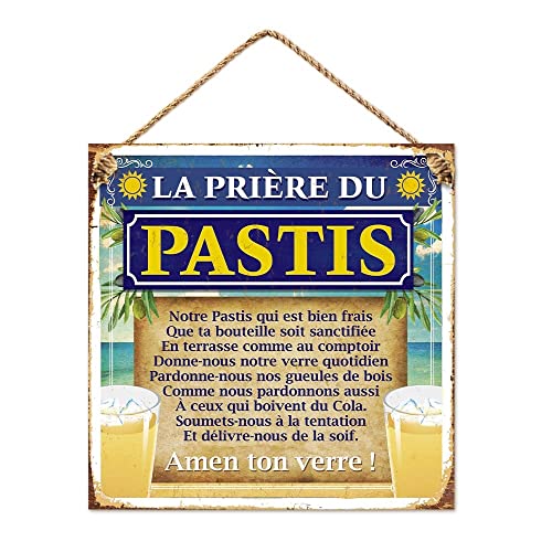 SLA Deko Metallschild 20x20cm La Père du Pastis von SLA