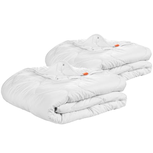 sleepling 4 Jahreszeiten Bettdecke 155x220 cm 2er Set, Made in EU, Ökotex 100, Waschbar 60 Grad, Vierjahreszeiten Steppdecke 155 x 220, 100% feine Mikrofaser, 2 Stück sleepling 4 Jahreszeiten Bettdecke 155x220 cm 2er Set, Made in EU, Ökotex 100, Waschbar 60 Grad, Vierjahreszeiten Steppdecke 155 x 220, 100% feine Mikrofaser, 2 Stück von sleepling