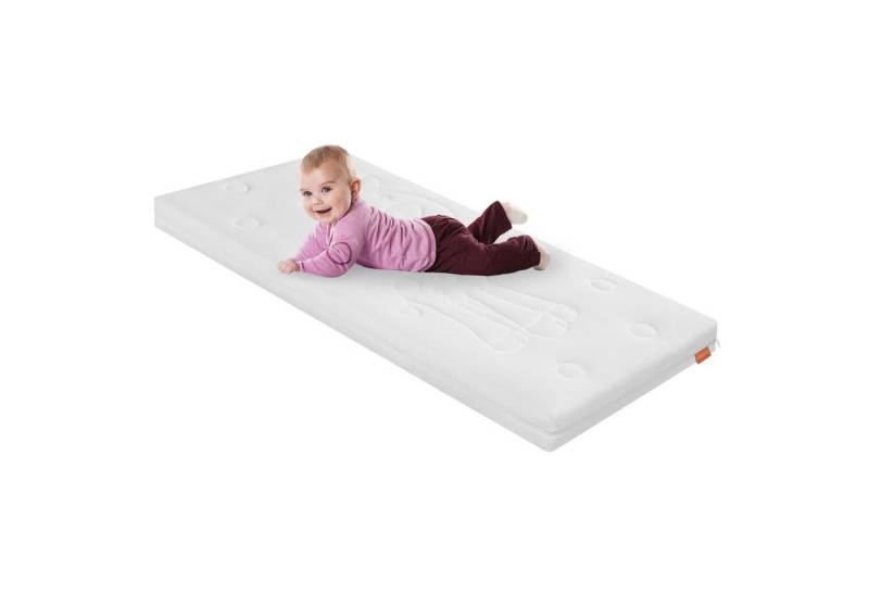 Babymatratze Premium Duo Lotta, sleepling, 10 cm hoch, unterschiedliche Liegeseiten für Babys und Kleinkinder, Bezug waschbar von sleepling