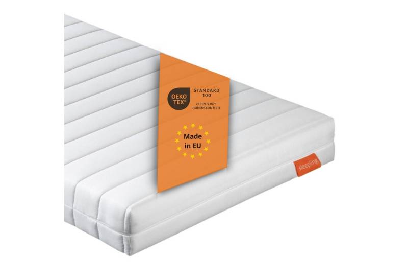 Komfortschaummatratze Basic 40, sleepling, 15 cm hoch, 90x200 cm, 100x200 cm, für Allergiker geeignet von sleepling