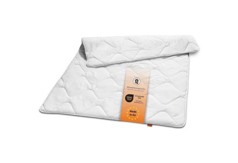 sleepling Microfaserbettdecke Basic 100, Füllung: 100% Polyester, Bezug: 100% Polyester, in 135x200 cm, 155x220 cm und Weitere, Allergiker geeignet, Made in EU von sleepling