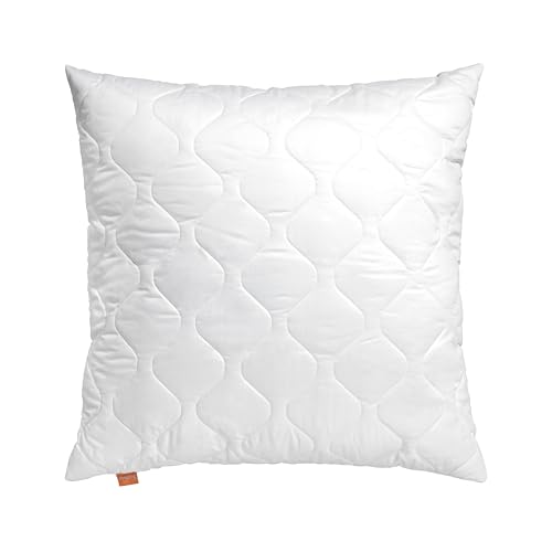 sleepling Komfort 100 Kopfkissen, Zierkissen, Sofakissen, 40 x 40 cm, Ökotex, waschbar bis 60 Grad, Made in EU, Füllmengengarantie, Größengarantie, weiß von sleepling