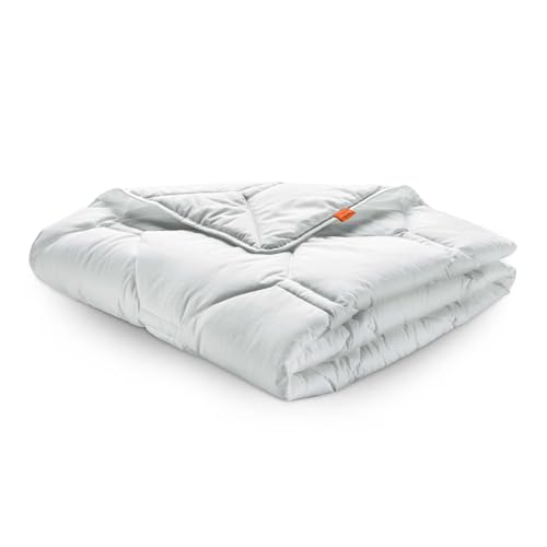 sleepling Bettdecke 155x220 cm, Sommerdecke, Sommerbettdecke leicht 155 x 220, Made in Germany, Ökotex 100, Waschbar & Kochfest 95 Grad, 100% feine Mikrofaser, Komfort 100 von sleepling