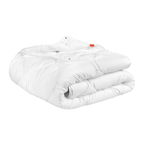 sleepling 4 Jahreszeiten Bettdecke 200x200 cm, Made in Germany, Ökotex 100, Waschbar & Kochfest 95 Grad, Vierjahreszeiten Steppdecke 200 x 200, 100% feine Mikrofaser, Komfort 100 von sleepling