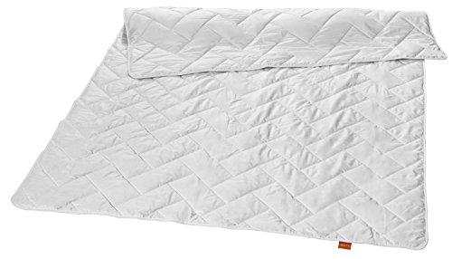 sleepling Bettdecke 100% aus Reiner Baumwolle, Baumwolldecke, Leinwandbindung, Steppbett Made in Germany, Ökotex, waschbar 60 Grad, 155 x 220 cm von sleepling