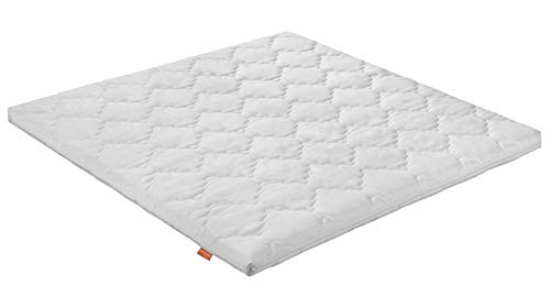 sleepling Laufgittermatratze, Babymatratze Laufstall, Made in EU, Ökotex 100, Bezug waschbar 60 Grad, 100 x 100 x 5 cm, weiß von sleepling