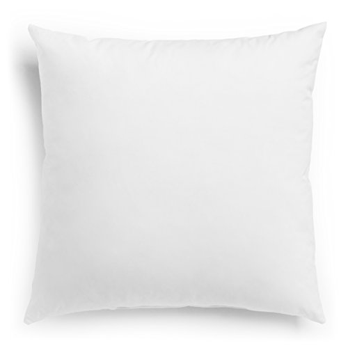 sleepling 197139 Federkissen Inlet Sofakissen Füllkissen Zierkissen, Kopfkissen aus 100% Baumwolle, Downpass, Made in EU, 60 Grad waschbar, 80 x 80 cm, weiß von sleepling