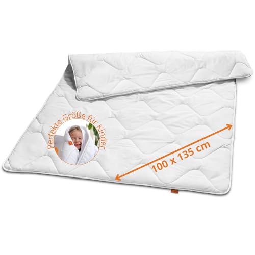 sleepling Ultra leichte Kinderdecke Sommerdecke 100x135 cm, Sommer Bettdecke für Kinder, dünne Sommerbettdecke aus 100% Mikrofaser, Ökotex 100, waschbar 60 Grad von sleepling
