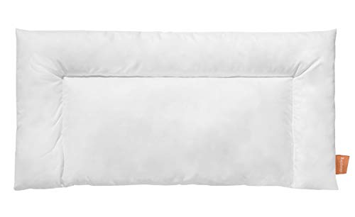 sleepling Bauchschläferkissen 40 x 80 cm, flaches Kopfkissen für Bauchschläfer, Dünnes Flachkissen, Made in EU, 60 Grad waschbar, Ökotex 100, weiß von sleepling