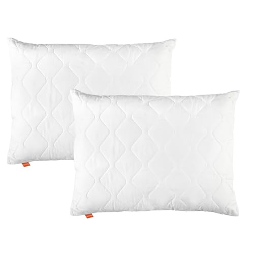 sleepling Kopfkissen 70x90 cm 2er Set, Polster, Allergiker Kissen, waschbar, Made in EU, Ökotex, großes Schlafkissen 70 x 90, Bettkissen, Pillow, 2 Stück, Komfort 100 sleepling Kopfkissen 70x90 cm 2er Set, Polster, Allergiker Kissen, waschbar, Made in EU, Ökotex, großes Schlafkissen 70 x 90, Bettkissen, Pillow, 2 Stück, Komfort 100 von sleepling