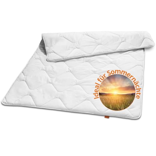 sleepling Extra leichte Kinderdecke 100x135 cm, Sommer Bettdecke für Kinder, Ultra dünne Sommerbettdecke, 100% Mikrofaser, Made in EU, Ökotex 100, waschbar 60 Grad von sleepling