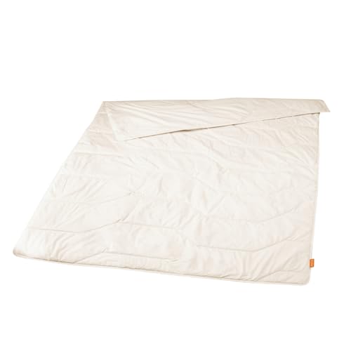 sleepling Ganzjahresdecke Lyocell Tencel Baumwolle medium Bettdecke 155 x 220 cm, weiß von sleepling